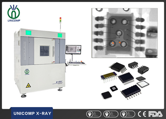 IC Yüksek Görüntü Çözünürlüklü Unicomp Kaynaklı X Ray İnceleme Makinesi Microfocus