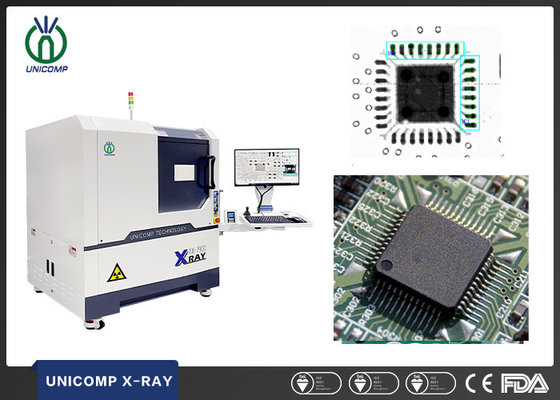 Çip İç Kusur Muayenesi için 90KV mikrofokus 2.5D X-ray Kontrol Sisteminin Unicomp fabrika kaynağı