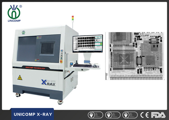 90kV bakım gerektirmeyen kapalı tüp SMT X-Ray makinesi BGA LED lehimleme boşlukları ölçümü için Unicomp AX8200MAX
