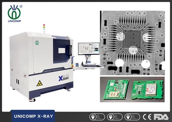 SMT BGA Semicon IC Muayenesi için Mikro Odaklı Unicomp X Ray Makinesi AX7900