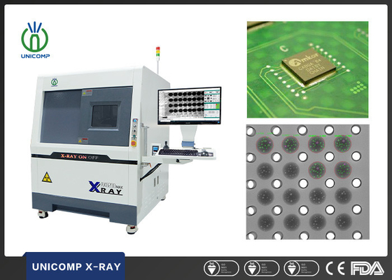 Gerçek Zamanlı Unicomp X Ray Makinesi AX8200MAX SMT EMS BGA Void Kontrolü İçin 5 Mikron Kapalı Tüp