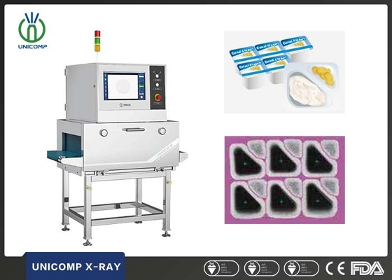 Paketlenmiş gıdalar içindeki yabancı maddeleri kontrol etmek için gıda röntgen kontrol sistemi