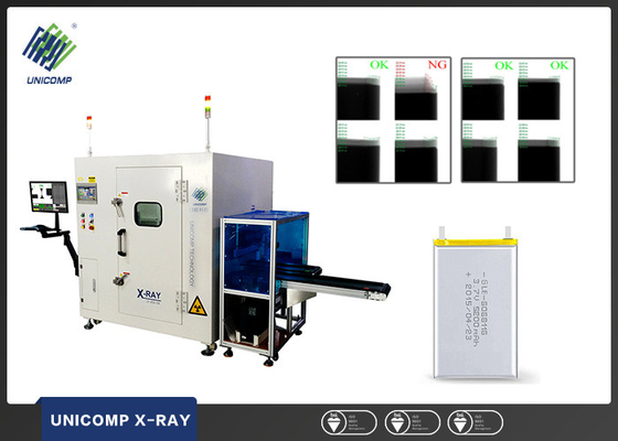 Çeşitli boyutlarda piller için In-line Polimer Lityum Pil X Ray Makine Dedektörü