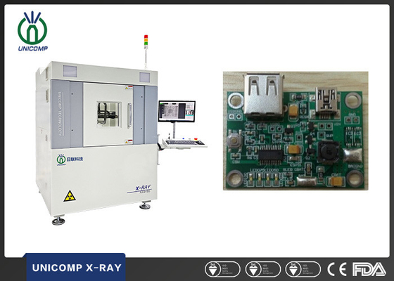 6 Eksen Hareketi ile BGA QFN Unicomp X Ray İnceleme Sistemi 130KV