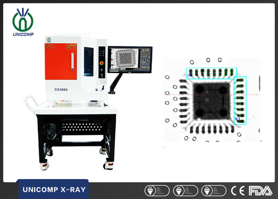 SMT PCBA BGA için Unicomp 90kV 5um Kapalı Tüp Elektronik X Ray Makinesi