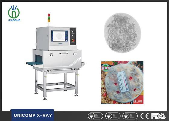 Küçük Paketlenmiş Tavuk Yiyecekleri İçin Kompakt X Ray Metal Detektör Makinesi Unicomp UNX4015N AI Öğrenme Teknolojisiyle
