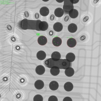 SMT PCB X-Ray Makinesi Unicomp AX9100MAX Yüksek Çözünürlüklü Mikron Odak Noktası Boyutu BGA Boşlukları ve Lehimli Pasta Denetimi için