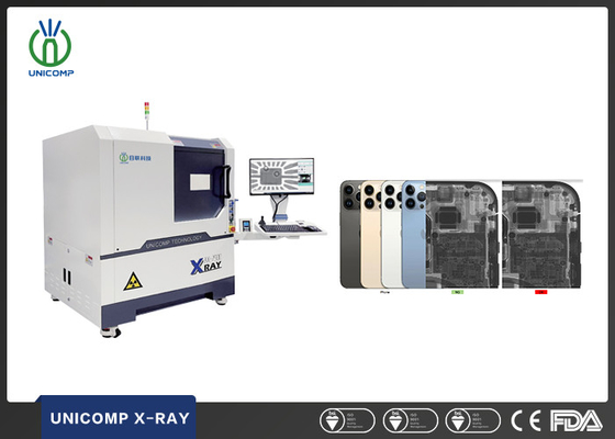 Yüksek büyütme X-Ray Makinesi Unicomp AX7900 Kullanılmış Cep Telefonları Kalite Denetimi için