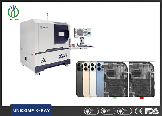 CNC Programlanabilir Otomatik Denetim Elektronik X-Ray Makinesi Unicomp AX7900 Eğlenme açısı 60° ile Kullanılmış Telefon Denetimi için