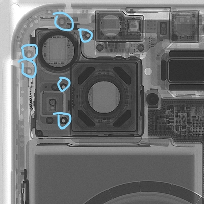 Unicomp AX7900 Yüksek Spesifikasyonlar 2D 2.5D Cep Telefonları Denetimi ve Çatlak Kontrolü için X-Ray Makinesi