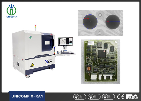90kv X Ray Makinesi Yüksek Çözünürlüklü Unicomp AX7900 BGA Bağlama Tellerinin Eğim Testine 5um Tüple