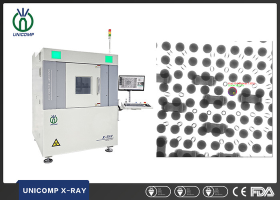 Unicomp AX9100 X Ray Muayene Ekipmanı BGA PCBA için 130KV Kapalı Tüp FPD Görüntüsü
