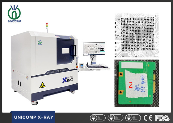 QFN Lehimleme Boşluğu Kontrolü için 5um Unicomp X Ray Makinesi XY Çok Eksenli Hareket