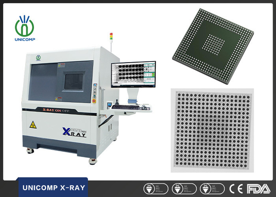 Unicomp AX8200MAX 2.5D X Ray Makinesi PCBA BGA QFN için Otomatik Ölçüm