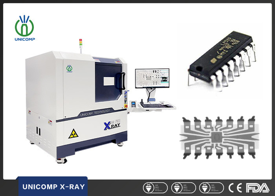 PCBA Unicomp X Ray Makinesi AX7900 BGA Die Bond Tel Muayenesi İçin Yüksek Çözünürlüklü FPD