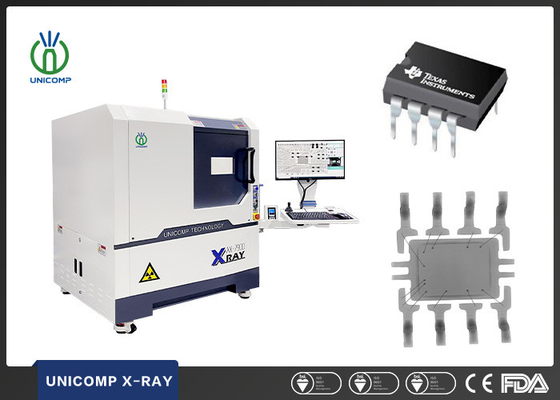 AX7900 Unicomp X Ray Makinesi 5 Mikron Odak Nokta SMT BGA QFN IC Muayene için Kapalı Tüp