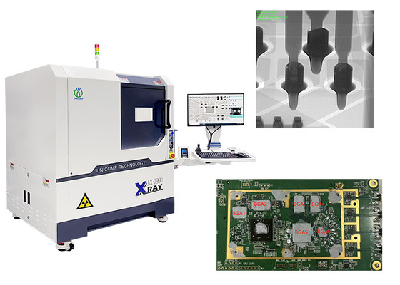 Yüksek çözünürlüklü 90kV Benchtop PCB X-Ray Makinesi Unicomp AX7900 Elektronik Bileşenler için