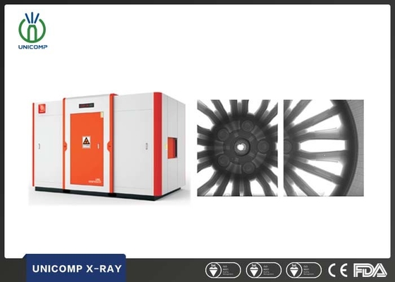 Ayrılmış X-ışını tüpü Tipi 6000KG Tekerlek Merkezi Denetimi için UNL Serisi NDT X-ışını Makinesi DR