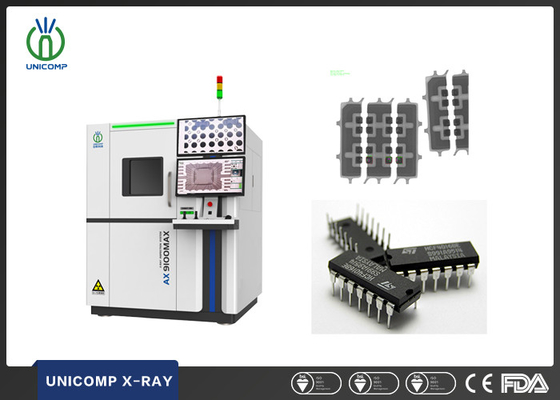 Elektronik IC bileşenleri için yüksek büyütme PCB röntgen makinesi Unicomp AX9100MAX