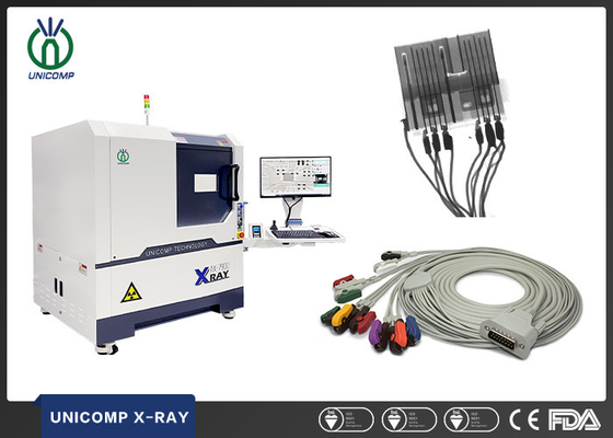 Unicomp mikrofokus 2.5D X-ray inceleme makinesi AX7900 Kablo demeti ve kablo çatlakları denetimi için eğik görünüm