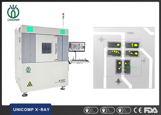 Yüksek çözünürlüklü görüntülerle LED lehimleme kalite kontrolü için yakın tüp 2.5D X-ray Makinesi AX9100
