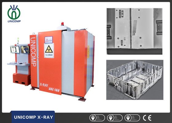 C kollu manipülatörlü tam otomatik CNC hareketi Unicomp X-ray makinesi UNC160 lityum pil döküm muhafazası için testin
