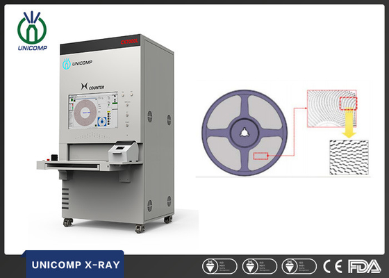 ERP MES bağlantılı tüm makara, JEDEC Tepsi ve tüp parçaları için tam otomatik SMD X Ray Chip Counter